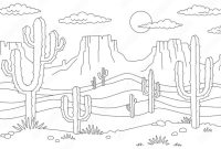 Desert coloring biome animals outline clipart pages colorear para kids habitats clipground choose board