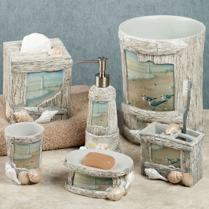 Bathroom nautical ideas beach designs coastal decor wall theme bath themed mirror idea bathrooms sea style mirrors ocean over rustic