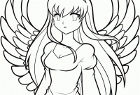 Female warrior dark angel anime coloring pages