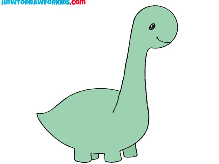 Dino drawing easy small