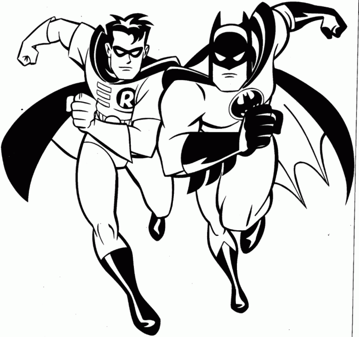 Free online batman animated series coloring pages