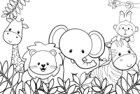 Kids animal coloring pages