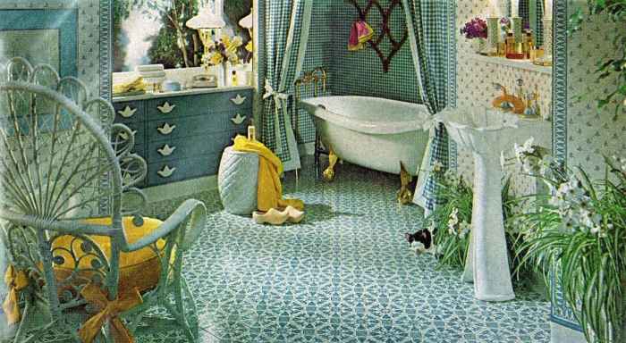 70's bathroom decor