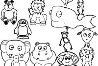 Animal cartoon characters in class coloring pages