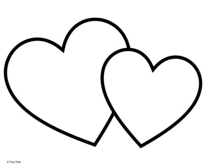 Coloring heart decoration easy drawing