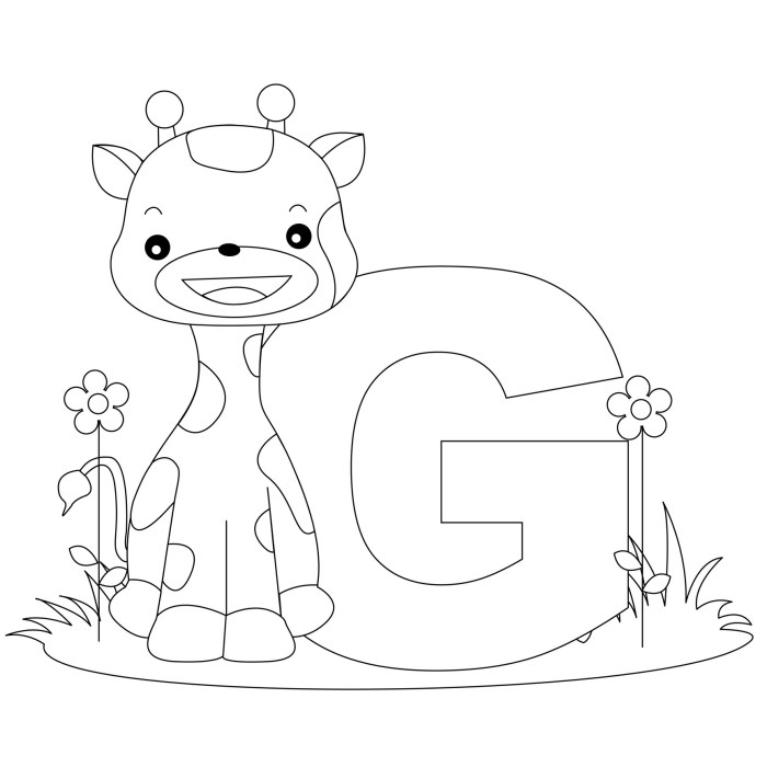 Alphabet coloring animal pages full crazy letters printable animals abc drawing zoo color letter colorthealphabet alphabets colouring kids drawings adults