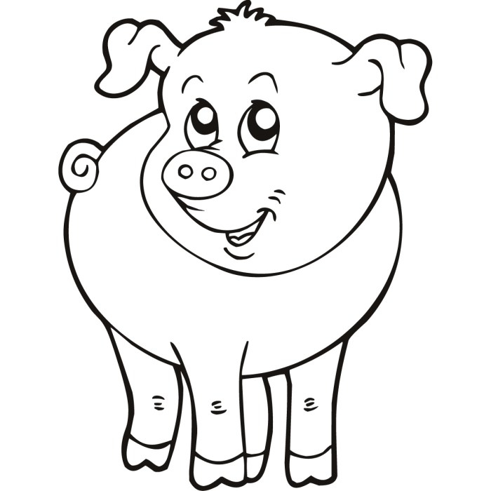 Farm animals and their babies coloring pages