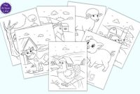 Farm animal coloring page printable