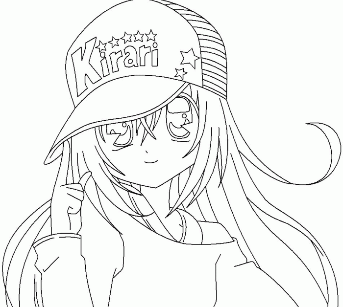 Coloring pages online anime