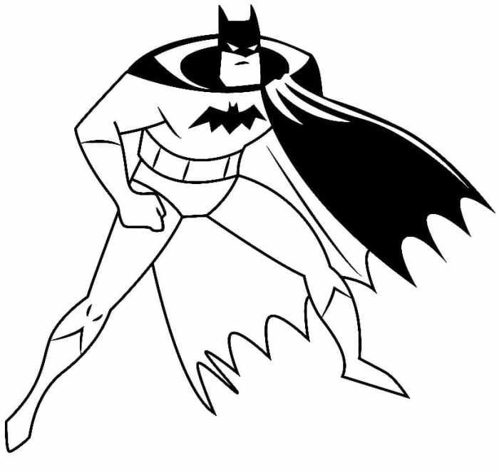 Free online batman animated series coloring pages