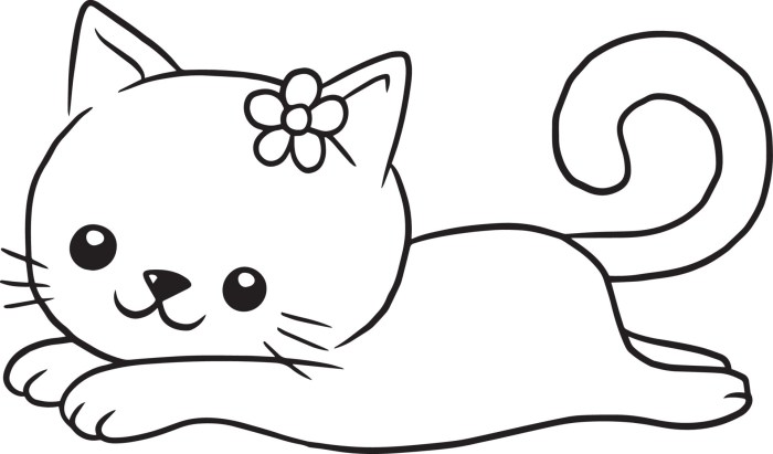 Cat animal doodle coloring pages