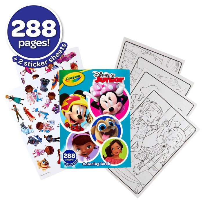 Disney junior animated coloring book