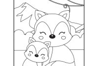 Chibi animals coloring pages