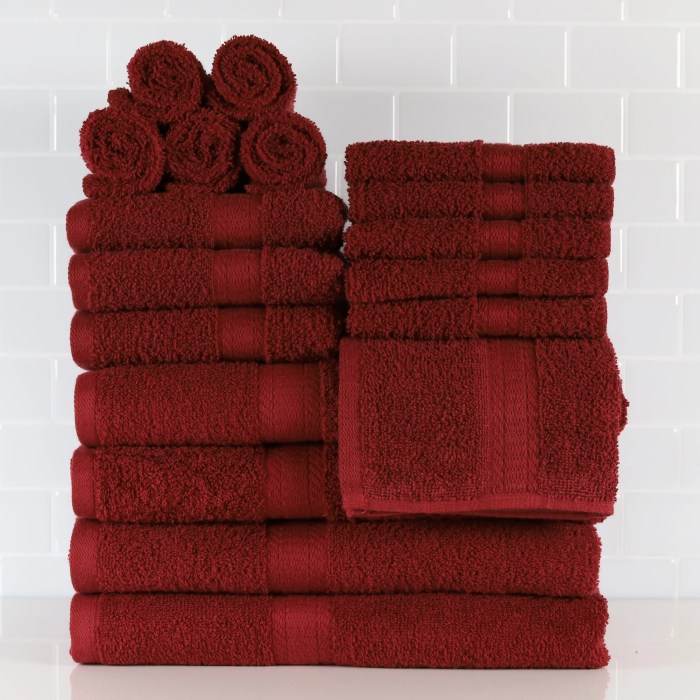 Bathroom towel decor set