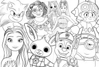 Coloring pages of animated people