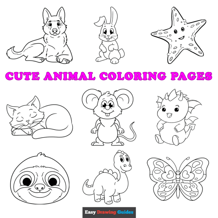 Coloring pictures about animals