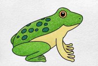 Easy drawing of a frog