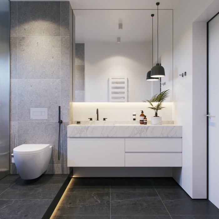 Grey and white bathroom decor ideas