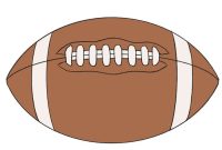 Easy drawing of a football