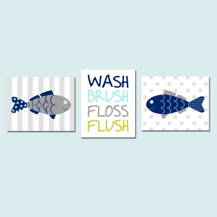 Fish decor for bathroom