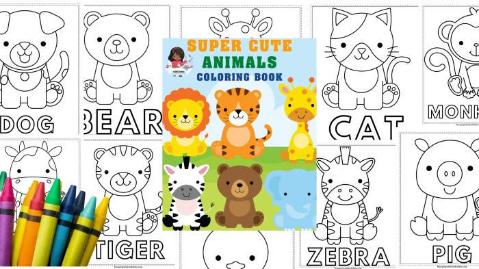 African animals coloring books