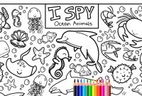 Sea animals coloring sheet