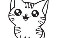 Cat animal doodle coloring pages