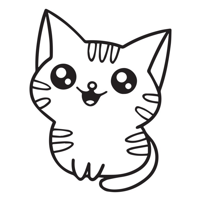 Cat animal doodle coloring pages