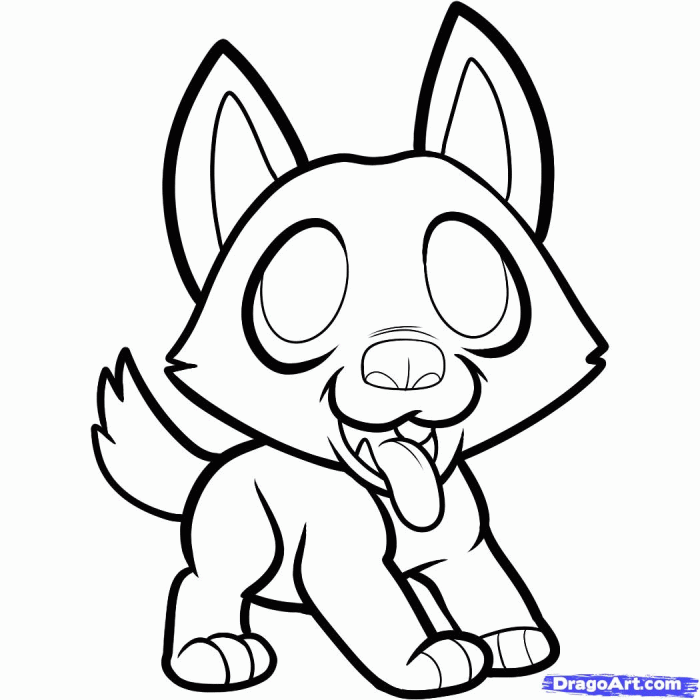 Coloring pages animals chibi