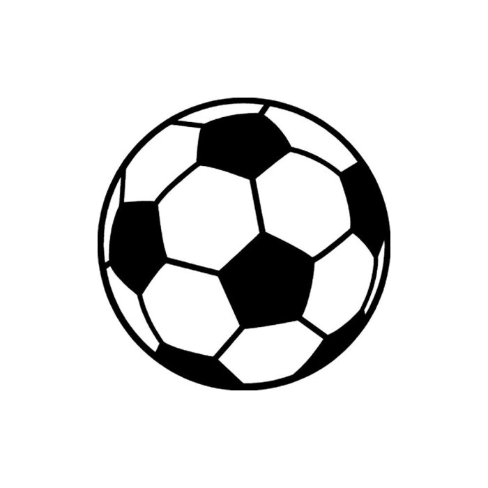 Soccer ball drawing easy