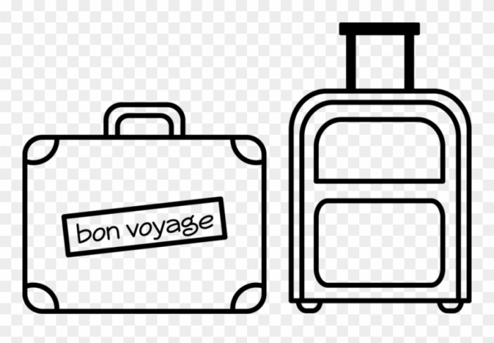 Easy drawing of a suitcase