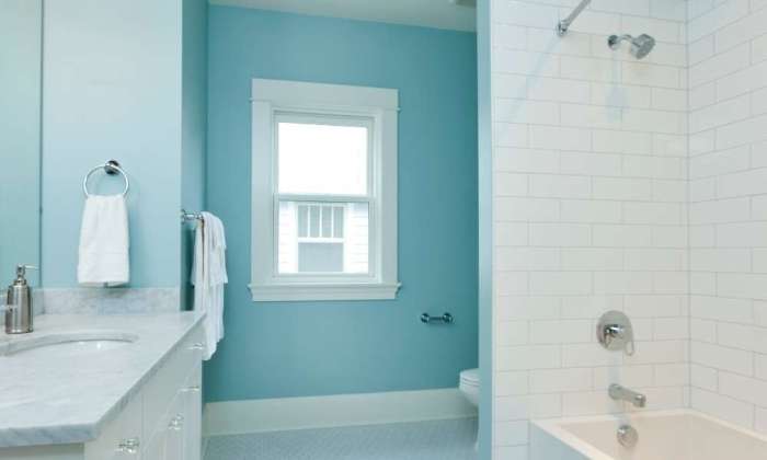 Teal decor for bathroom