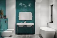 Teal decor for bathroom