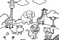 Printable coloring page animals