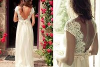 Wedding dress bohemian backless twitter facebook