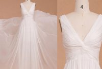 Chiffon wedding dresses beach wedding