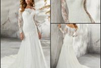 Classic long sleeve wedding dress