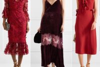 Burgundy color dress for wedding