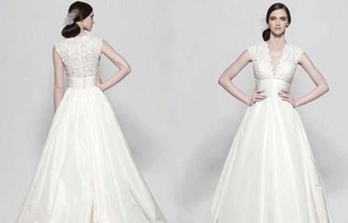 Best wedding dress for wide shoulders