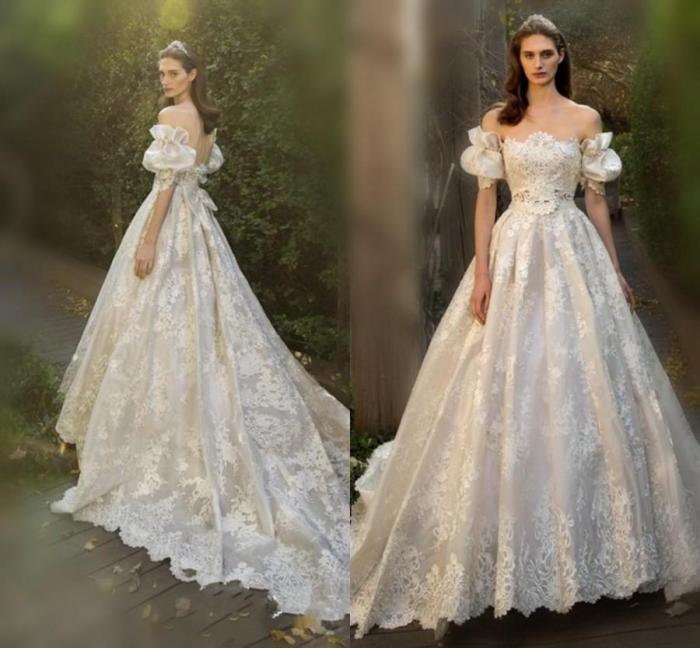 Fairy corset wedding dresses