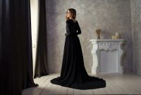 Black dress for winter wedding