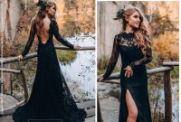 Classy black dress for wedding