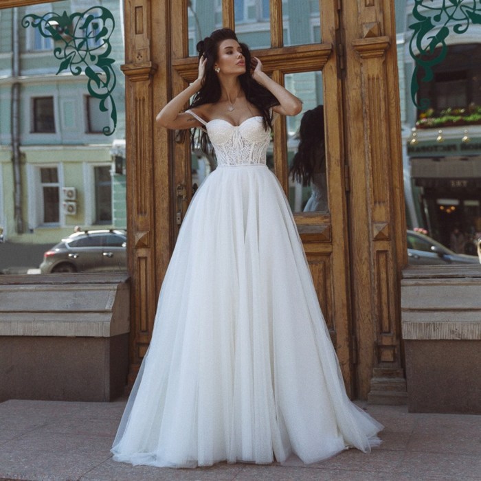 Fairy corset wedding dresses