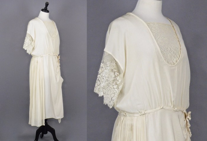 Authentic 1920s wedding dress