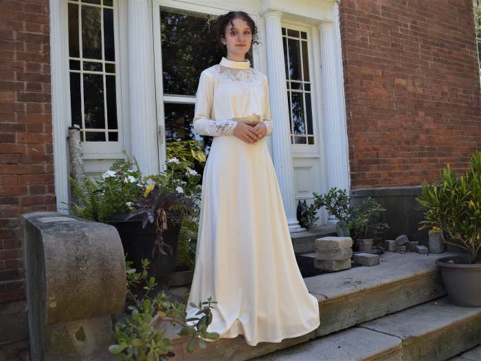 Authentic 1970s wedding dress