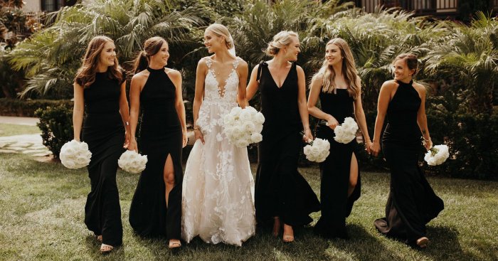 Black wedding dress pics