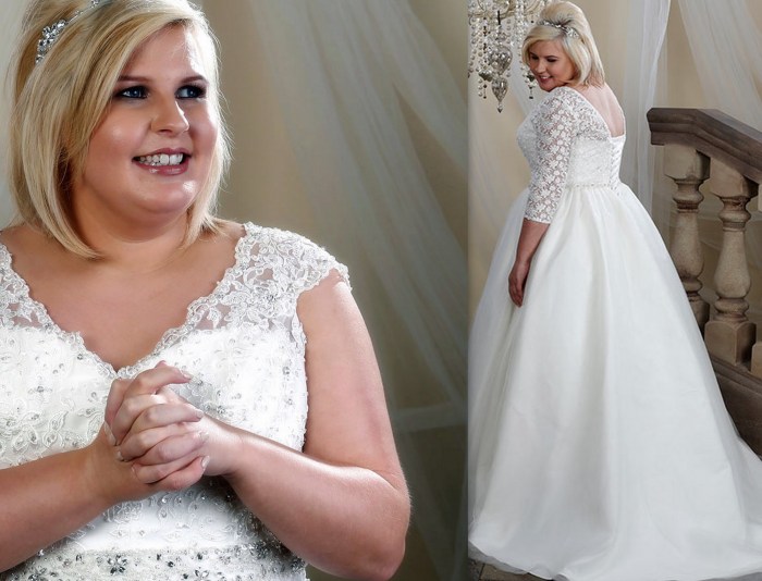 2nd wedding dresses plus size